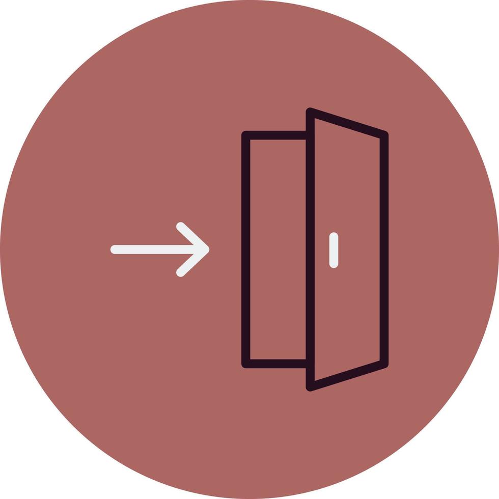 Exit Direction Vector Icon