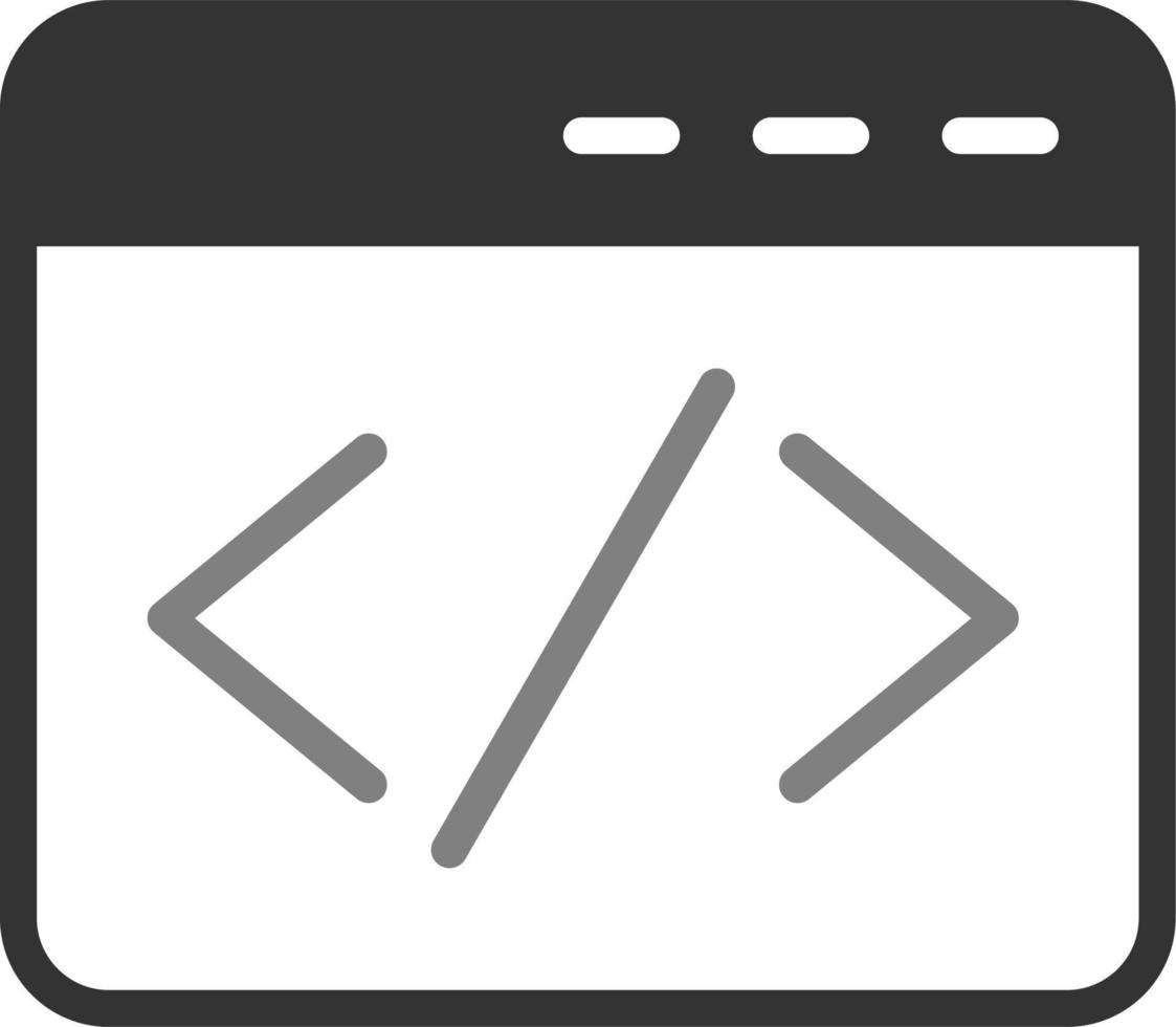 web navegador codificación vector icono