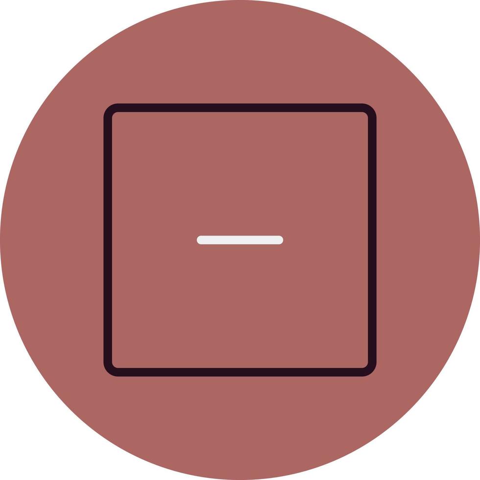 Minus Vector Icon