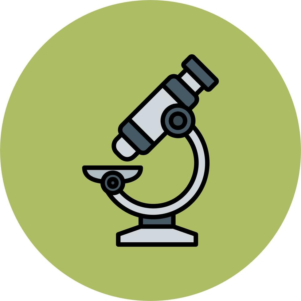 icono de vector de microscopio