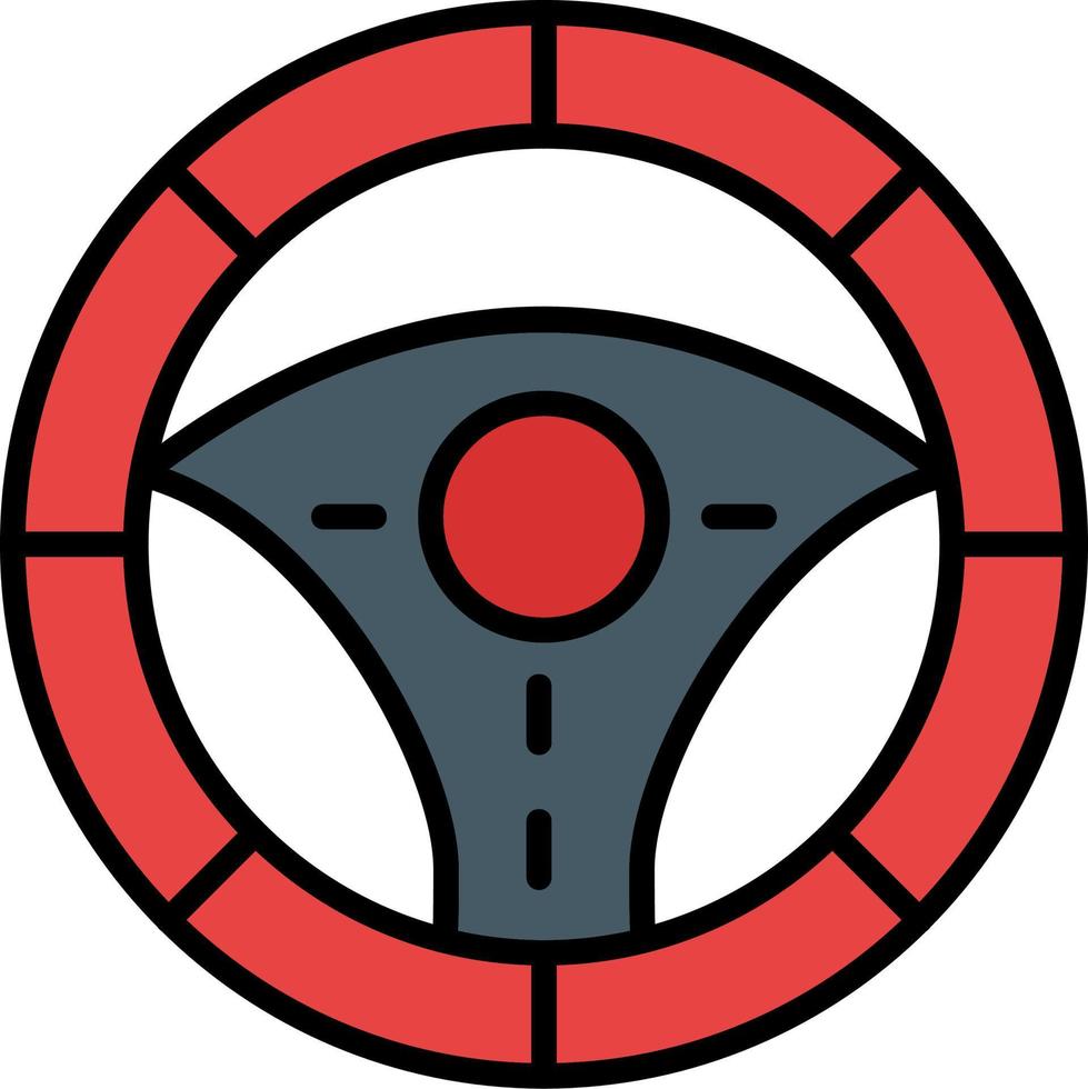Steering Wheel Vector Icon