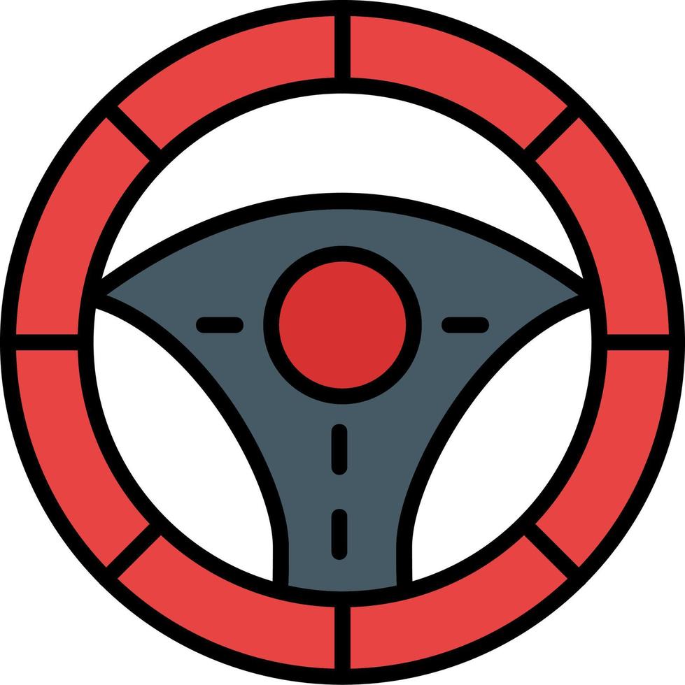 Steering Wheel Vector Icon