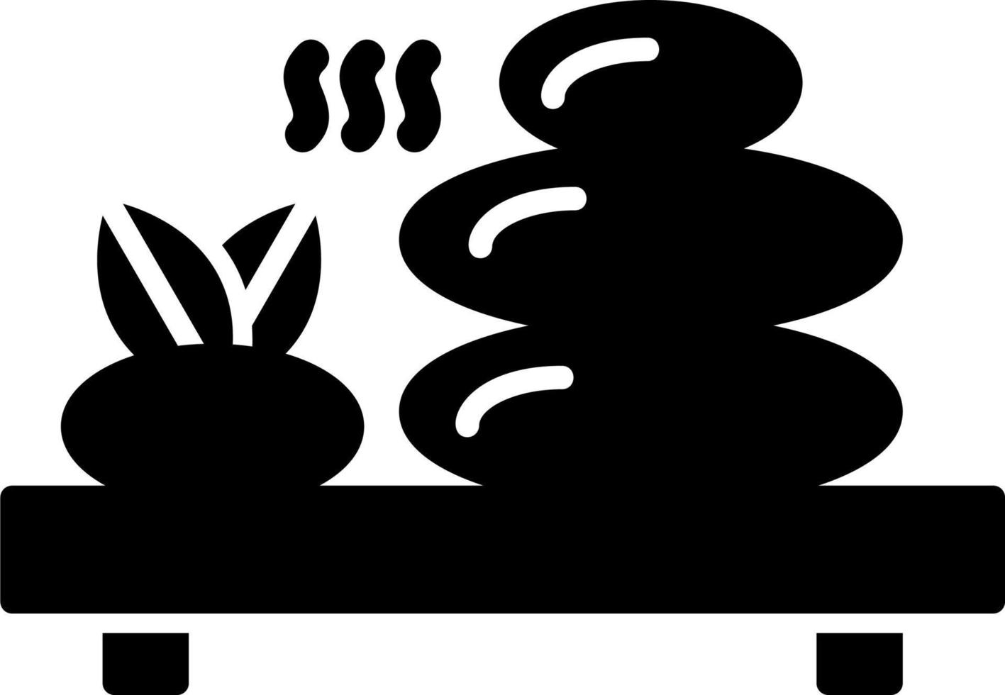 Hot Stone Vector Icon