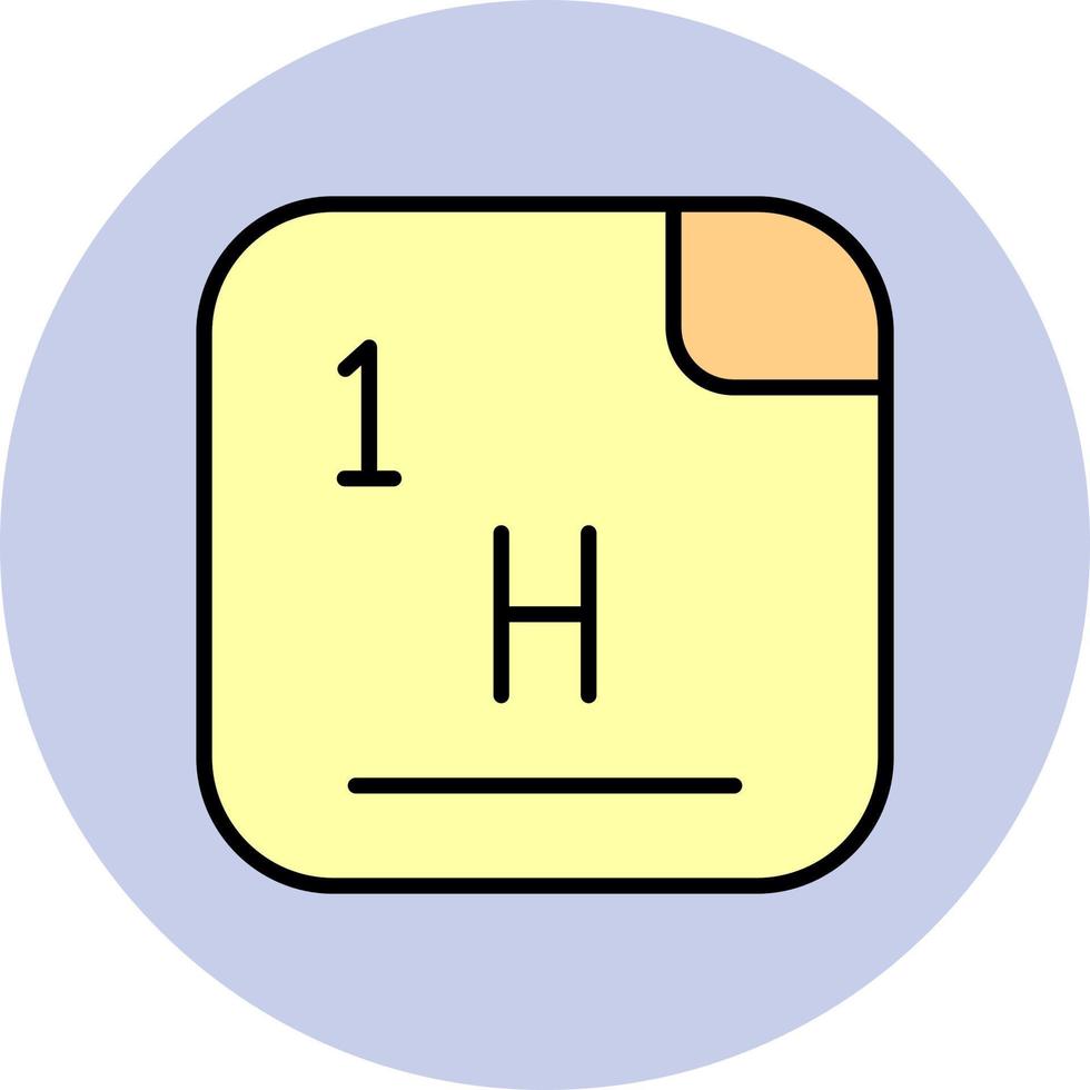 Hydrogen Vector Icon