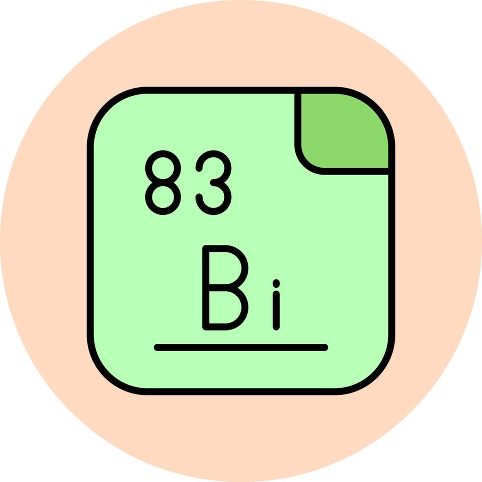 bismuto vector icono