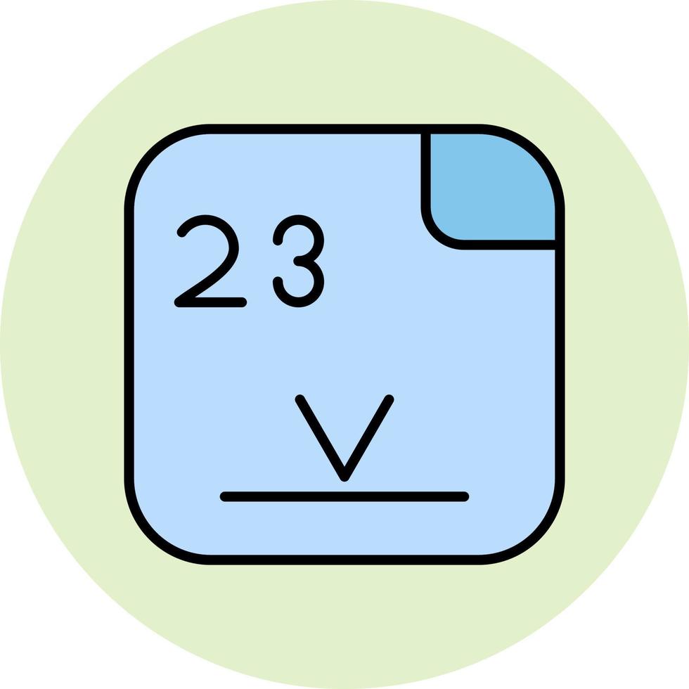 Vanadium Vector Icon