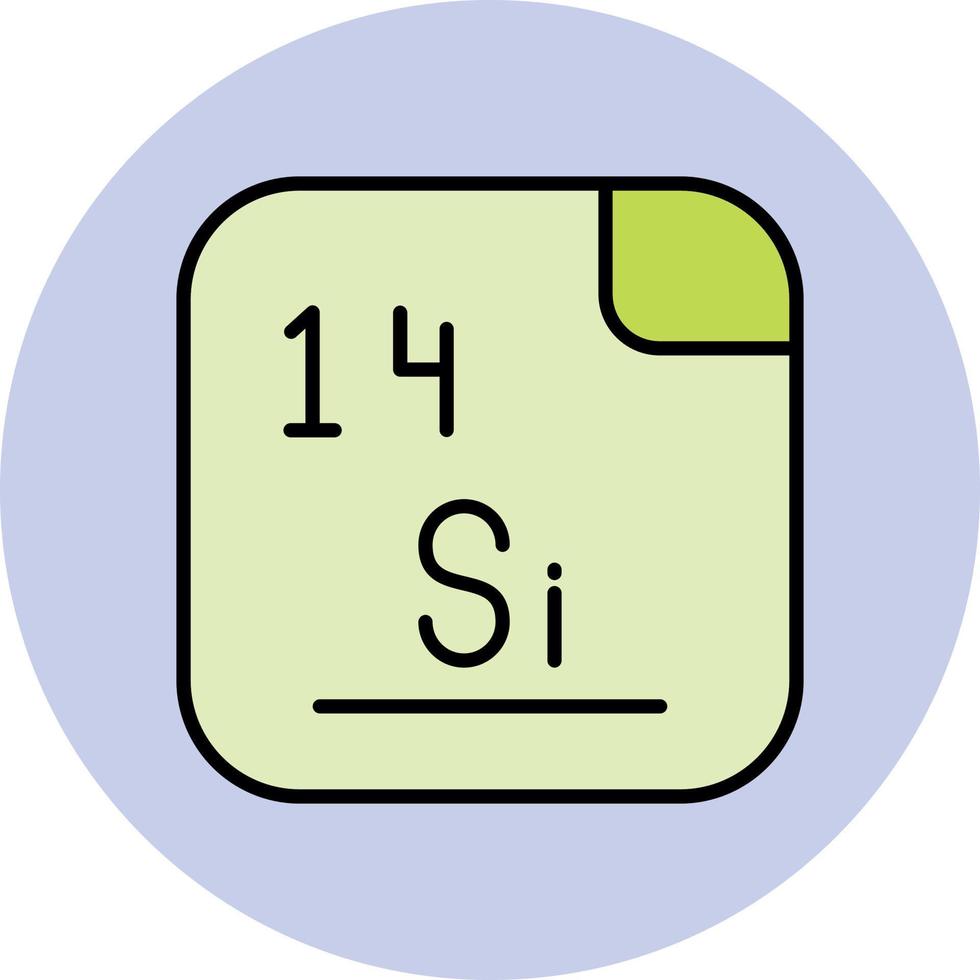 silicio vector icono