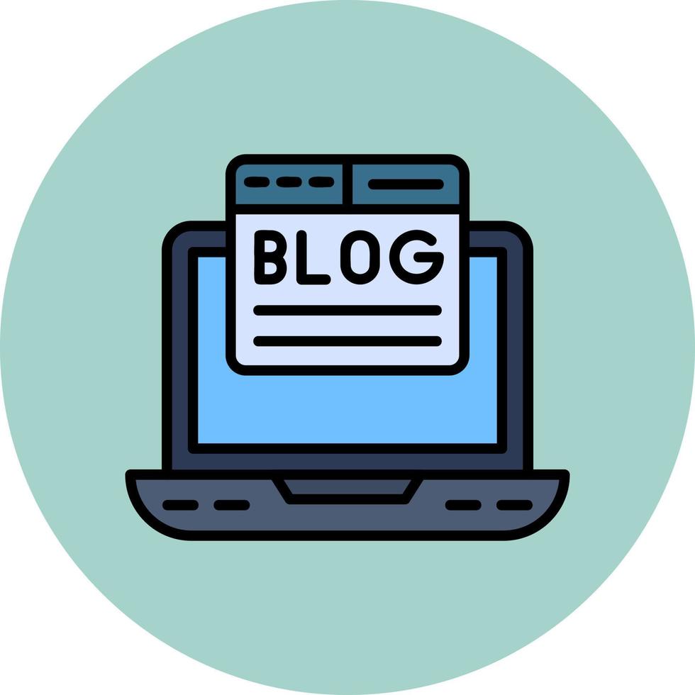 Blogging Vector Icon
