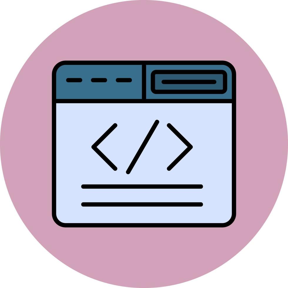 icono de vector de codificación web