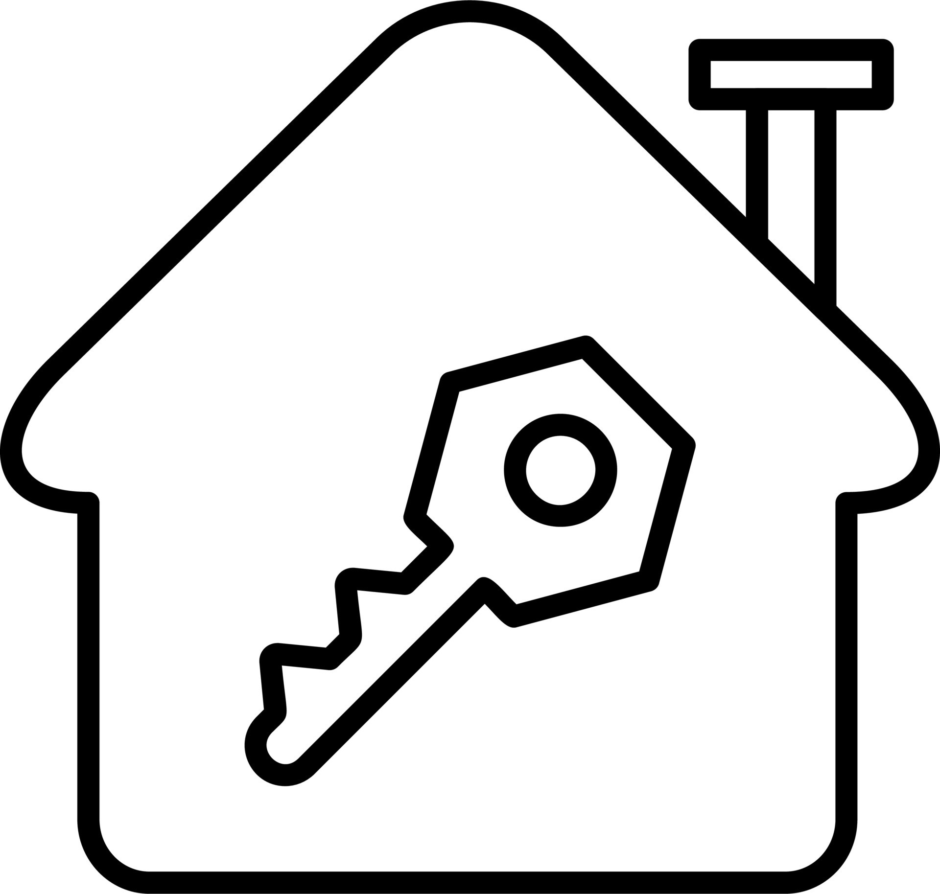 House Key Vector Icon 20429807 Vector Art at Vecteezy
