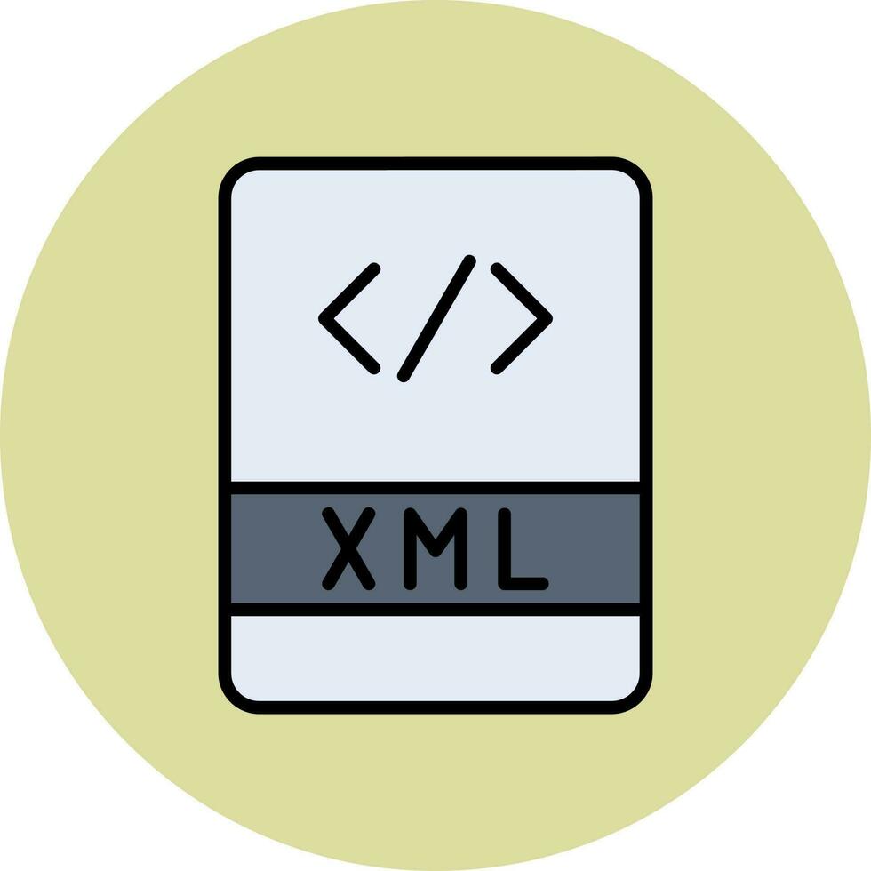 Xml File Vector Icon
