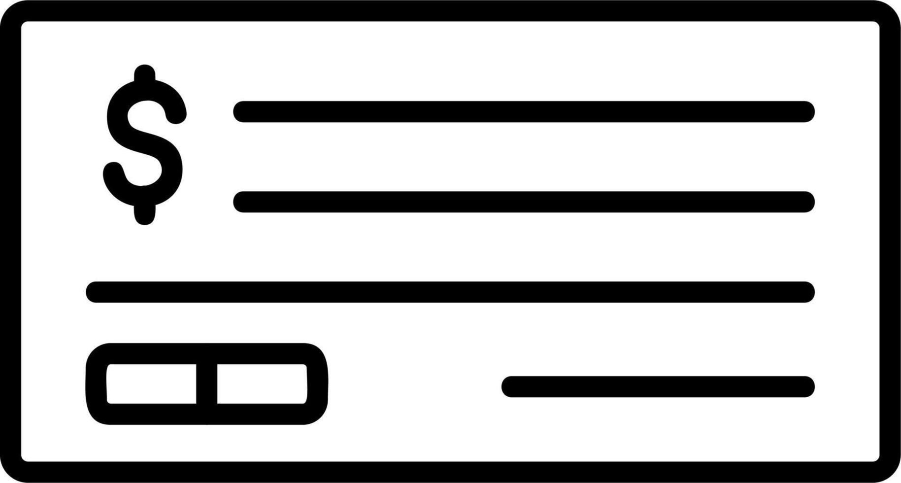Cheque Vector Icon