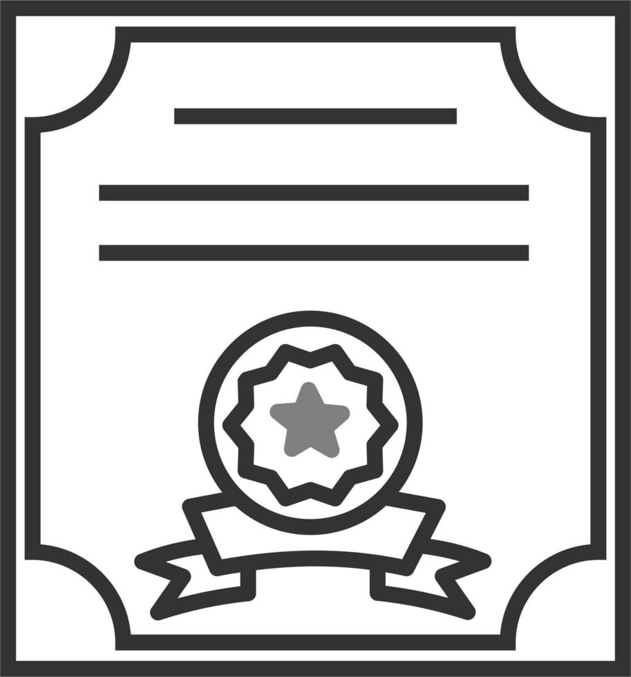 icono de vector de certificado