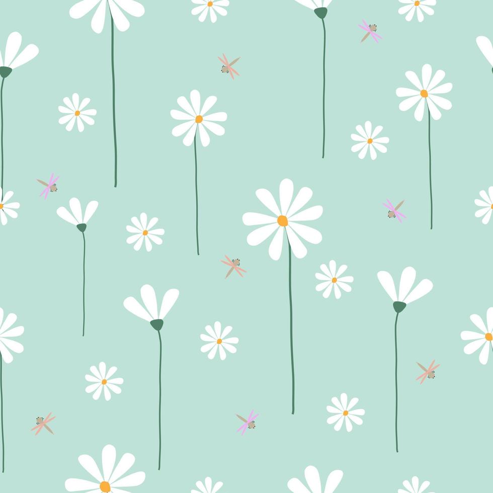 Seamless beautiful hand drawn flowers pattern background  for wallpaper,gift wrapping,packaging seamless vector background design