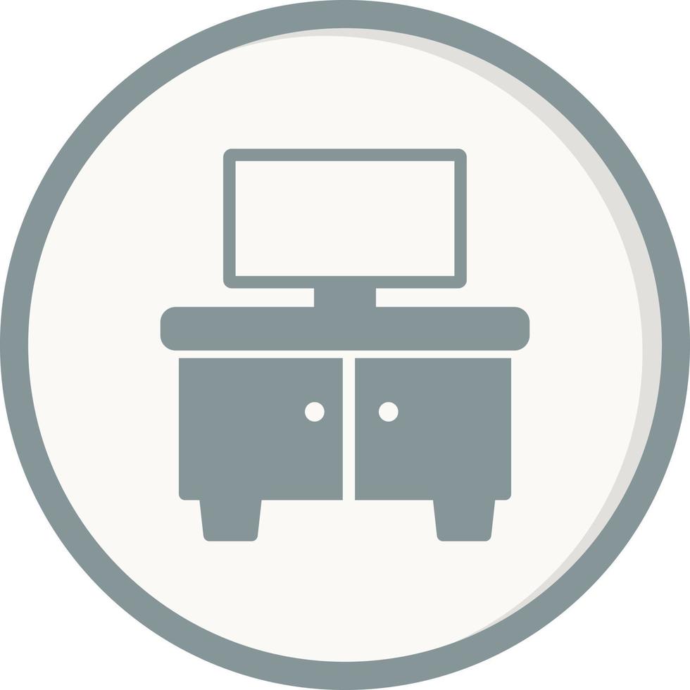 Tv Stand Vector Icon