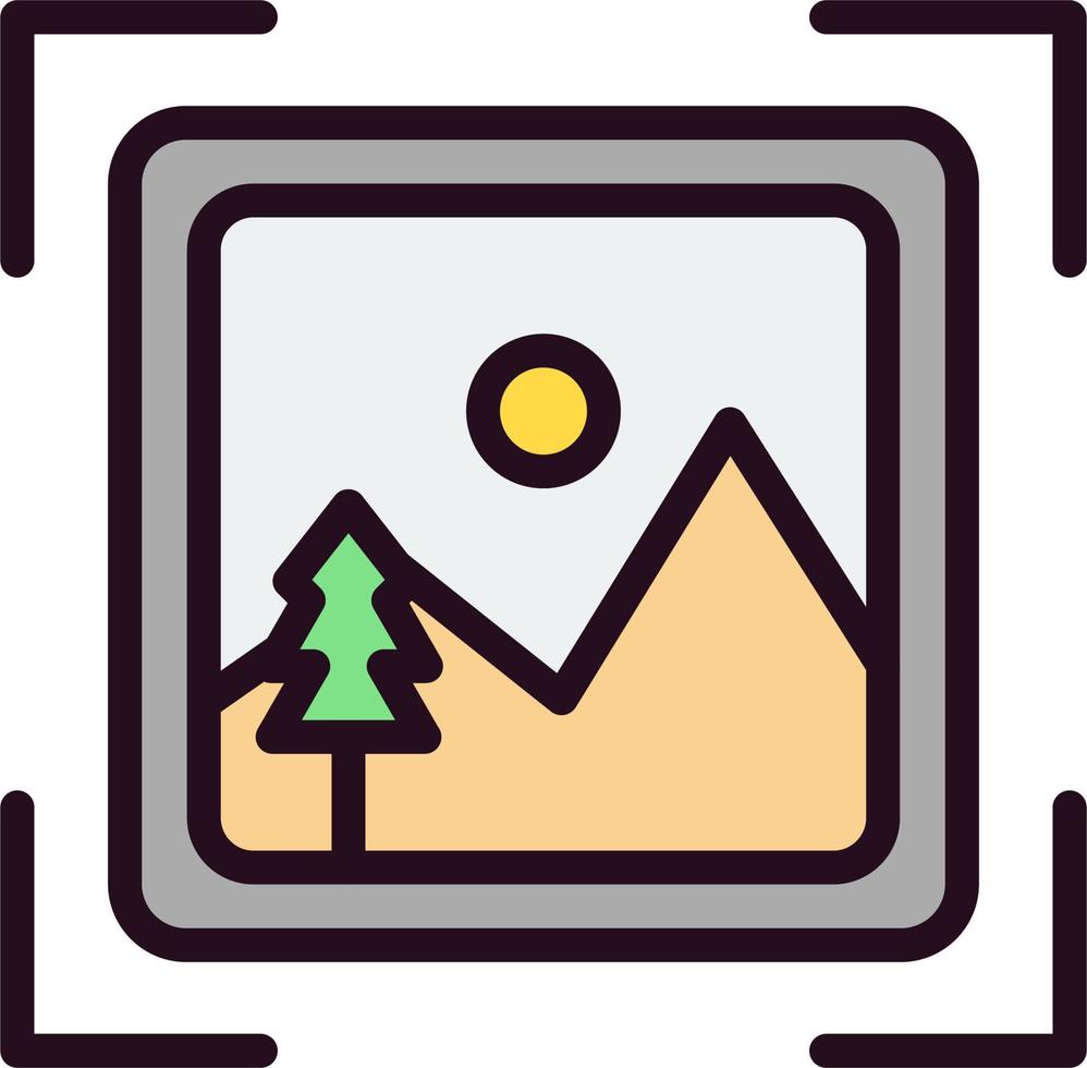 paisaje vector icono