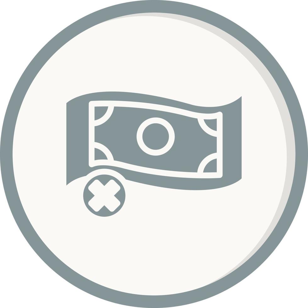 No Money Vector Icon