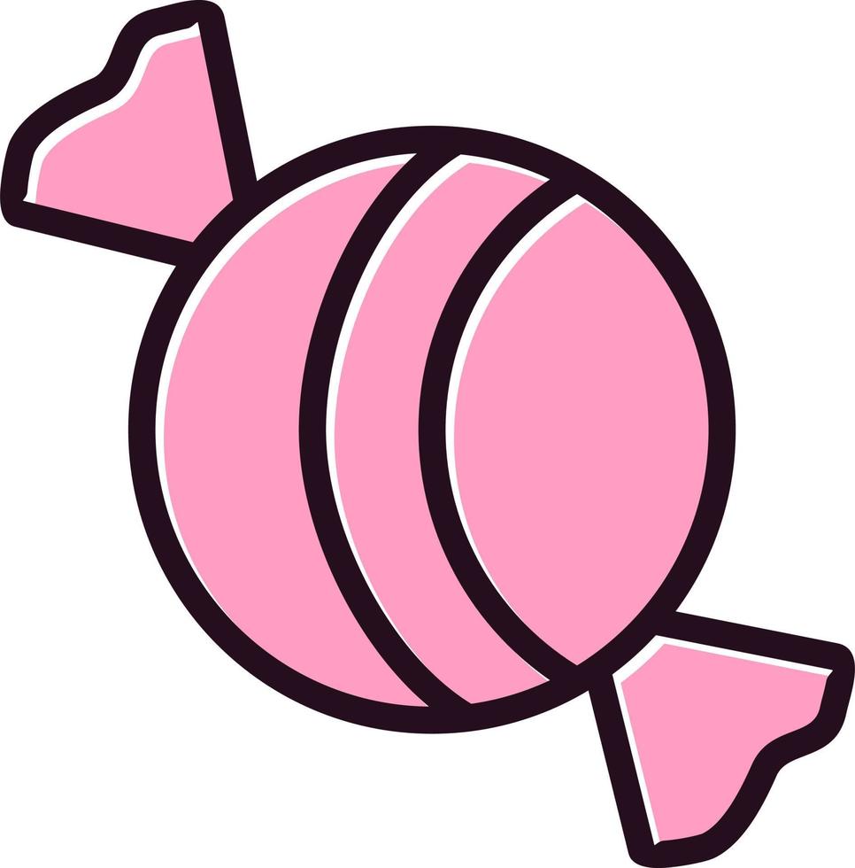 Round Candy Vector Icon