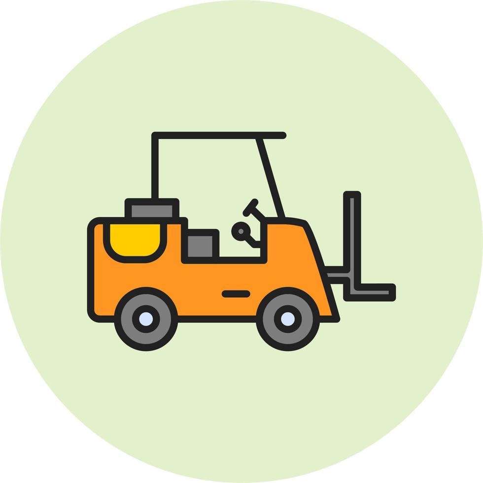 Forklift Vector Icon