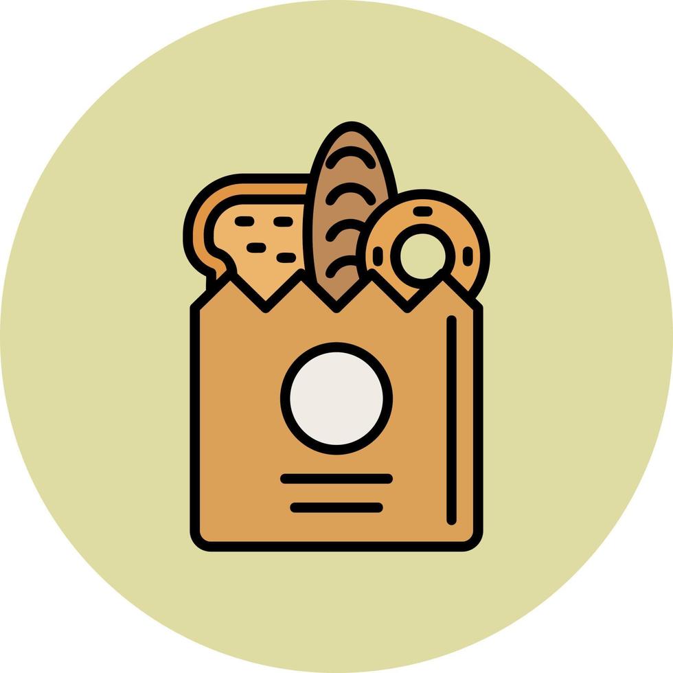 Grocery Bag Vector Icon