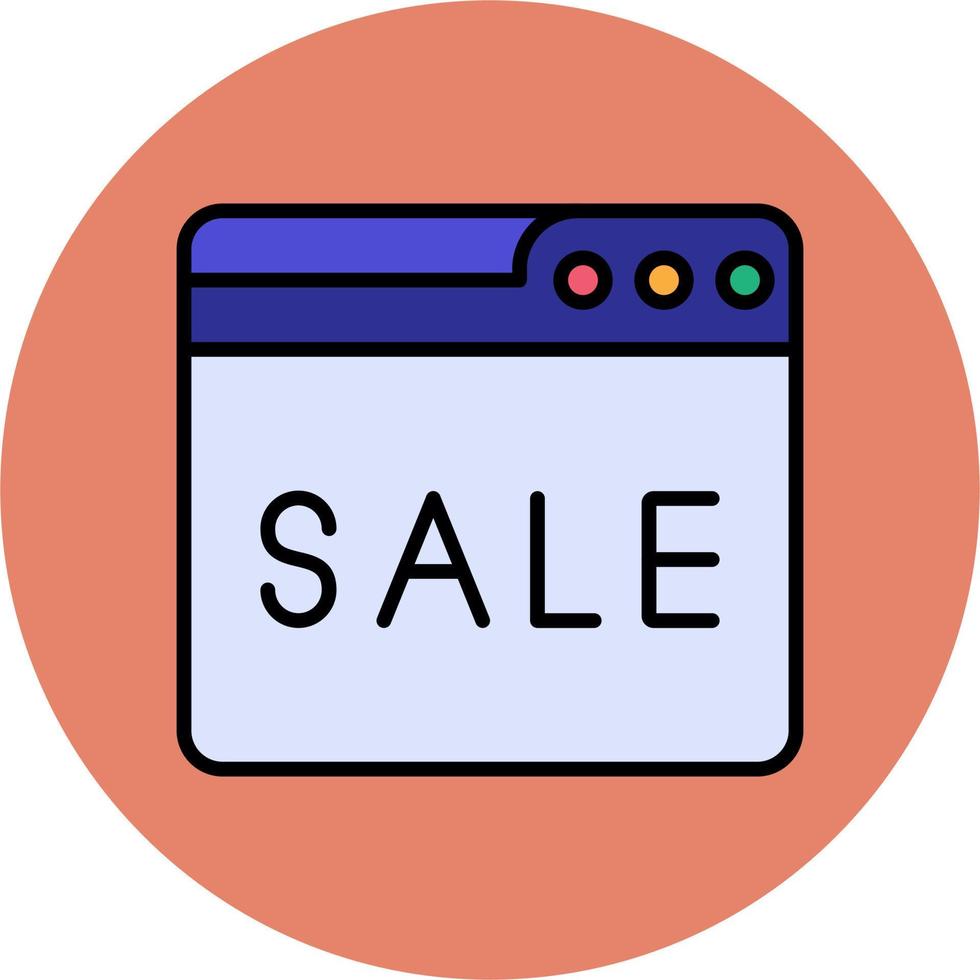 Web Online Sale Vector Icon