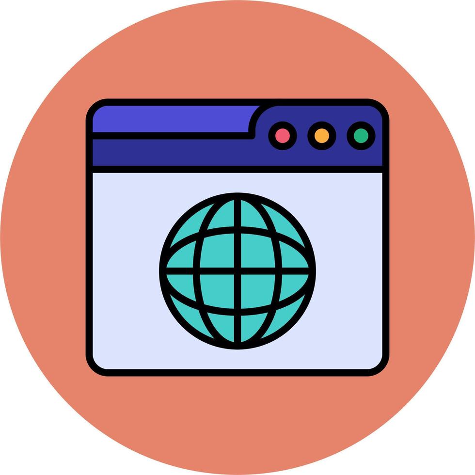 Web World Wide Vector Icon