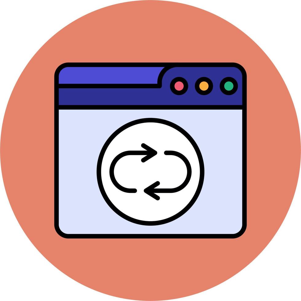 Web Sync Vector Icon