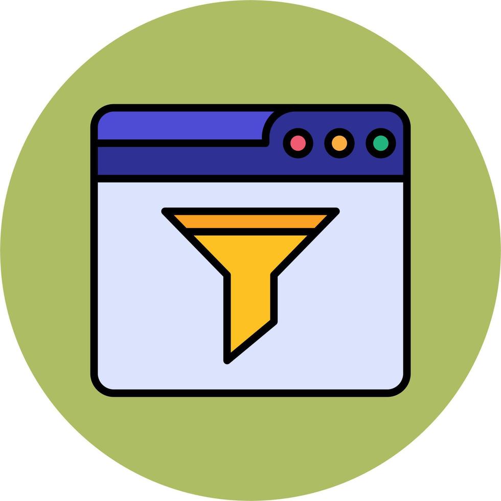 Web Filter Vector Icon