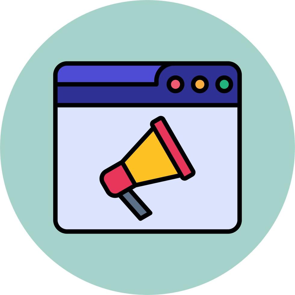 Web Announcer Vector Icon