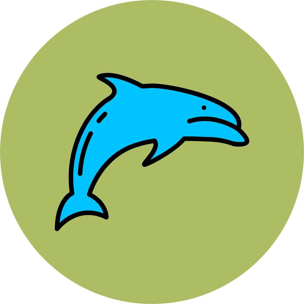 Dolphin Vector Icon