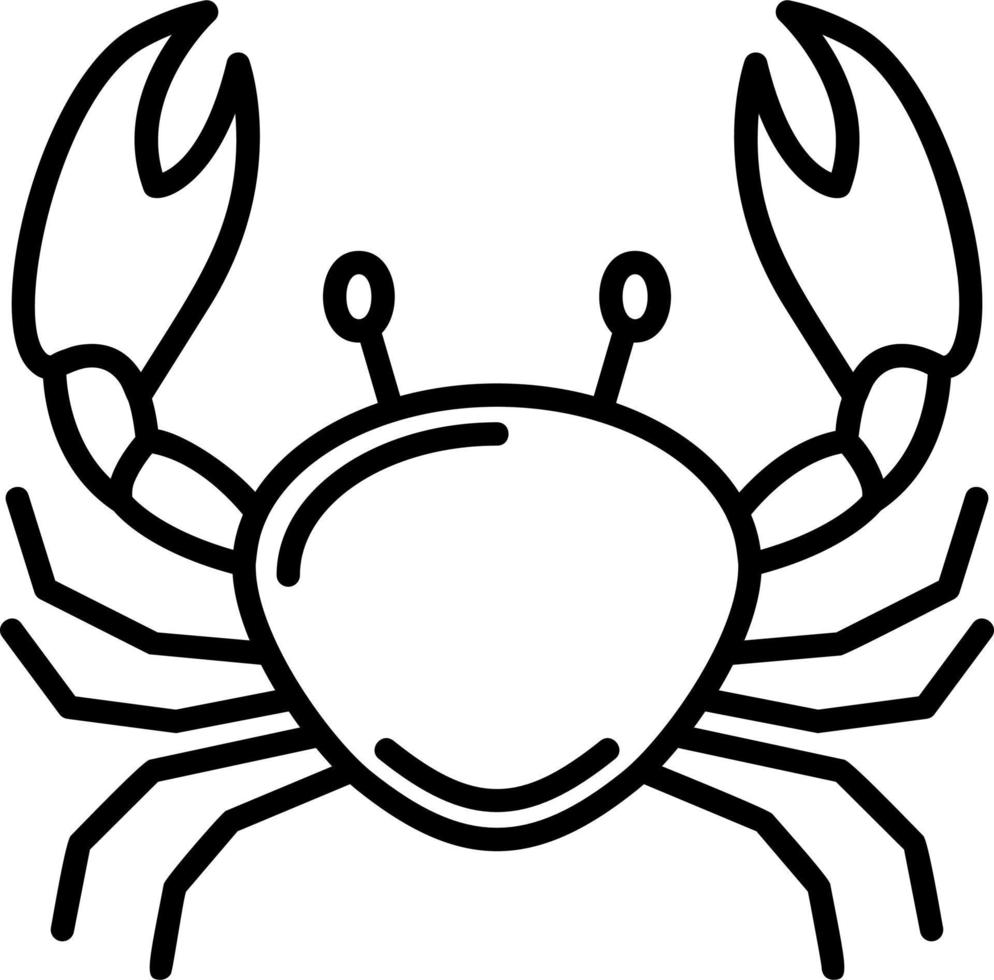 Crab Vector Icon