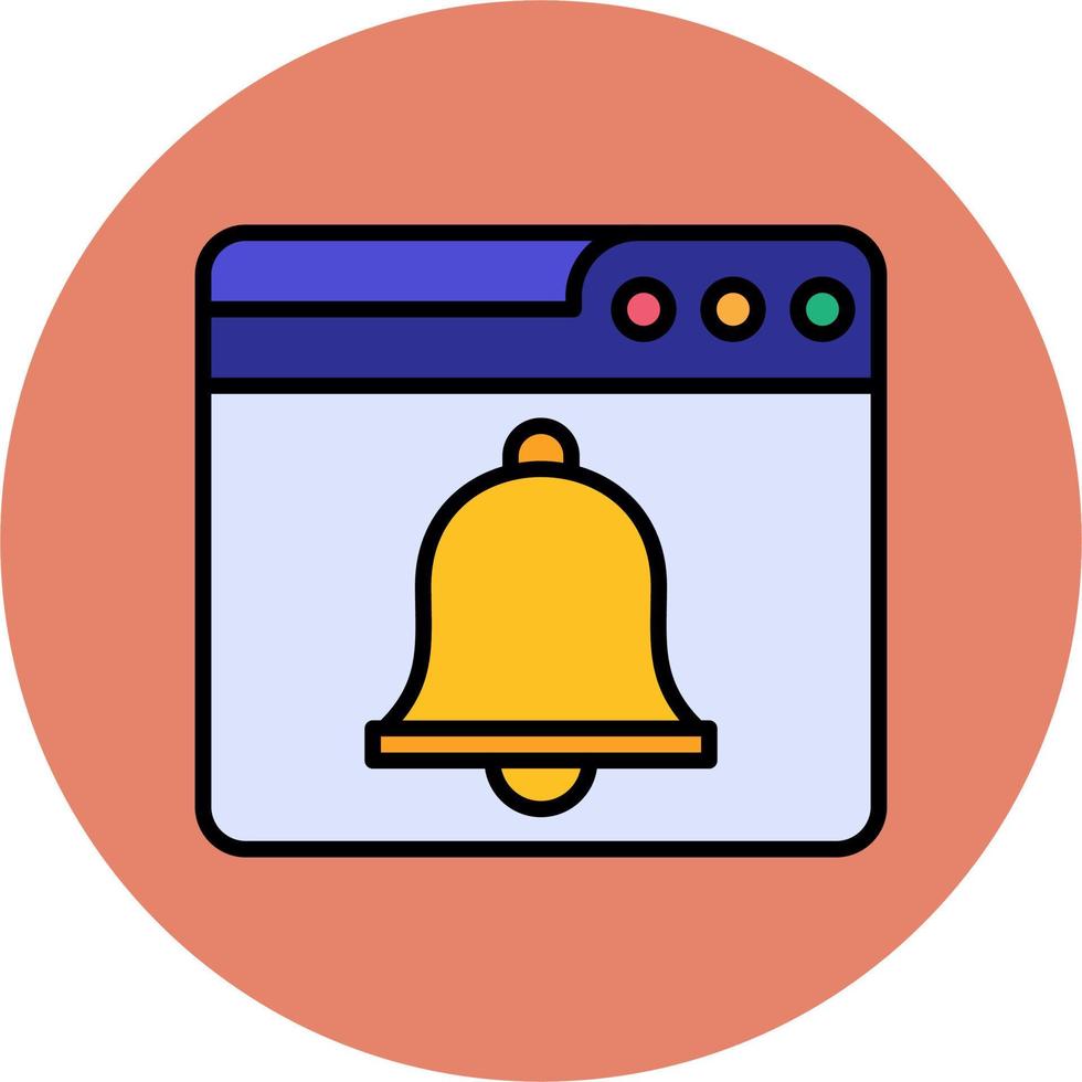 Web Notifications Bell Vector Icon