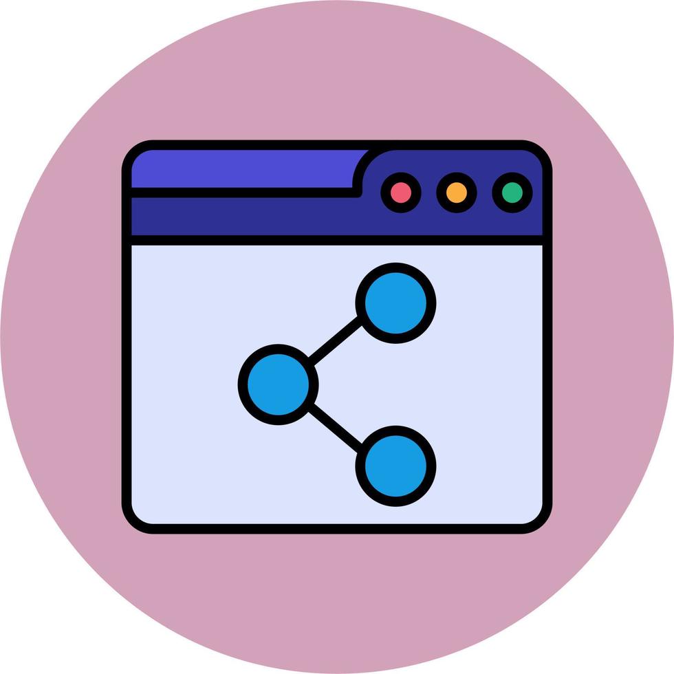 Browser Share Vector Icon