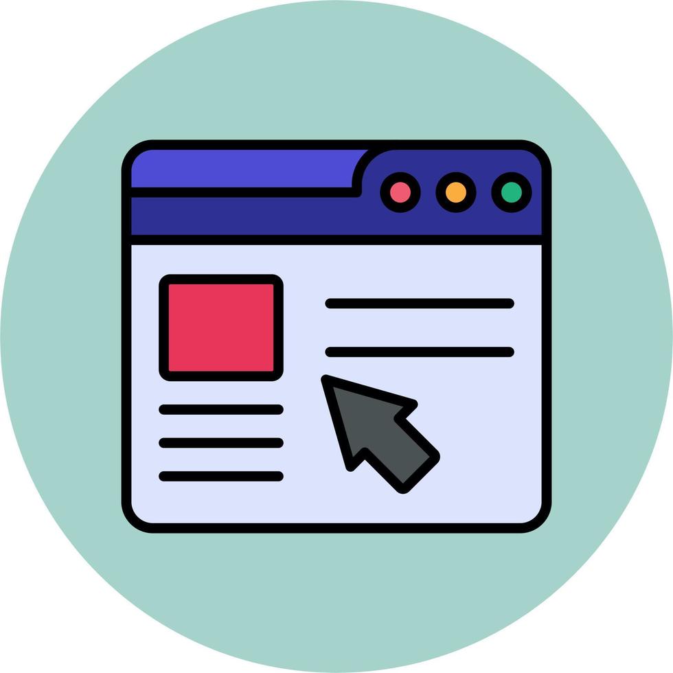 Web Click Vector Icon