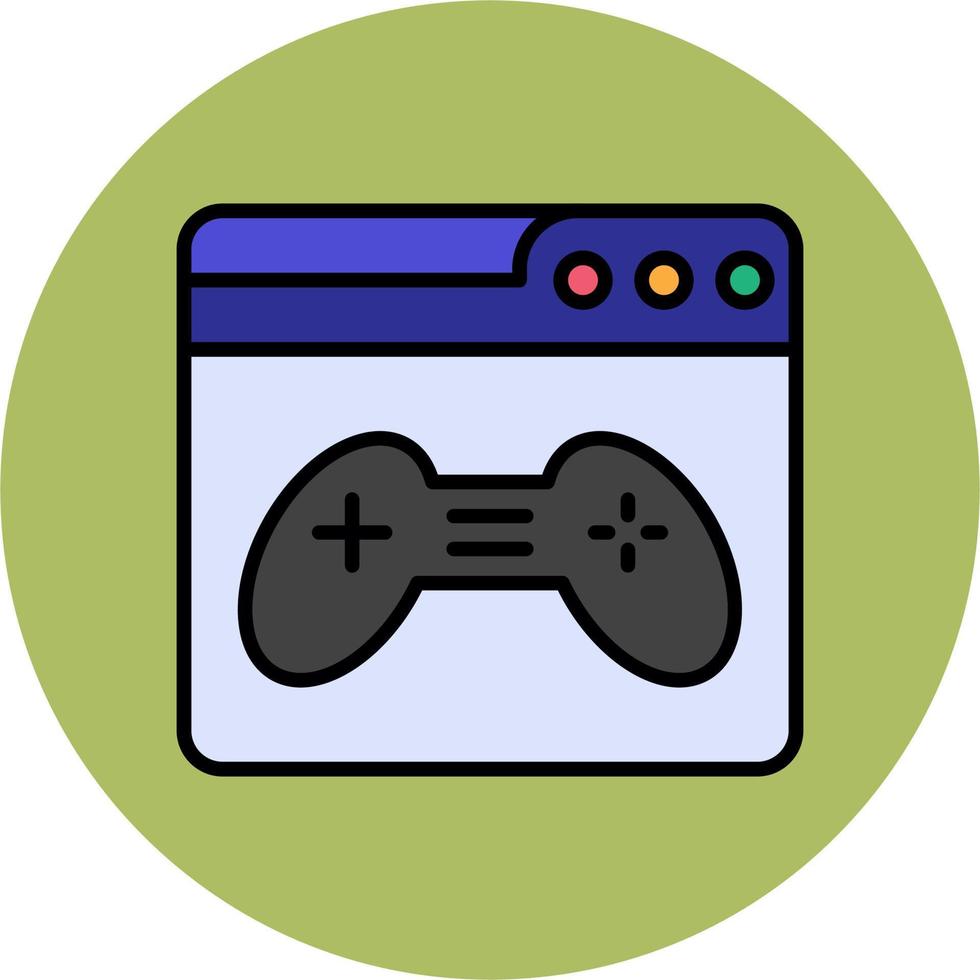 Browser Games Vector Icon