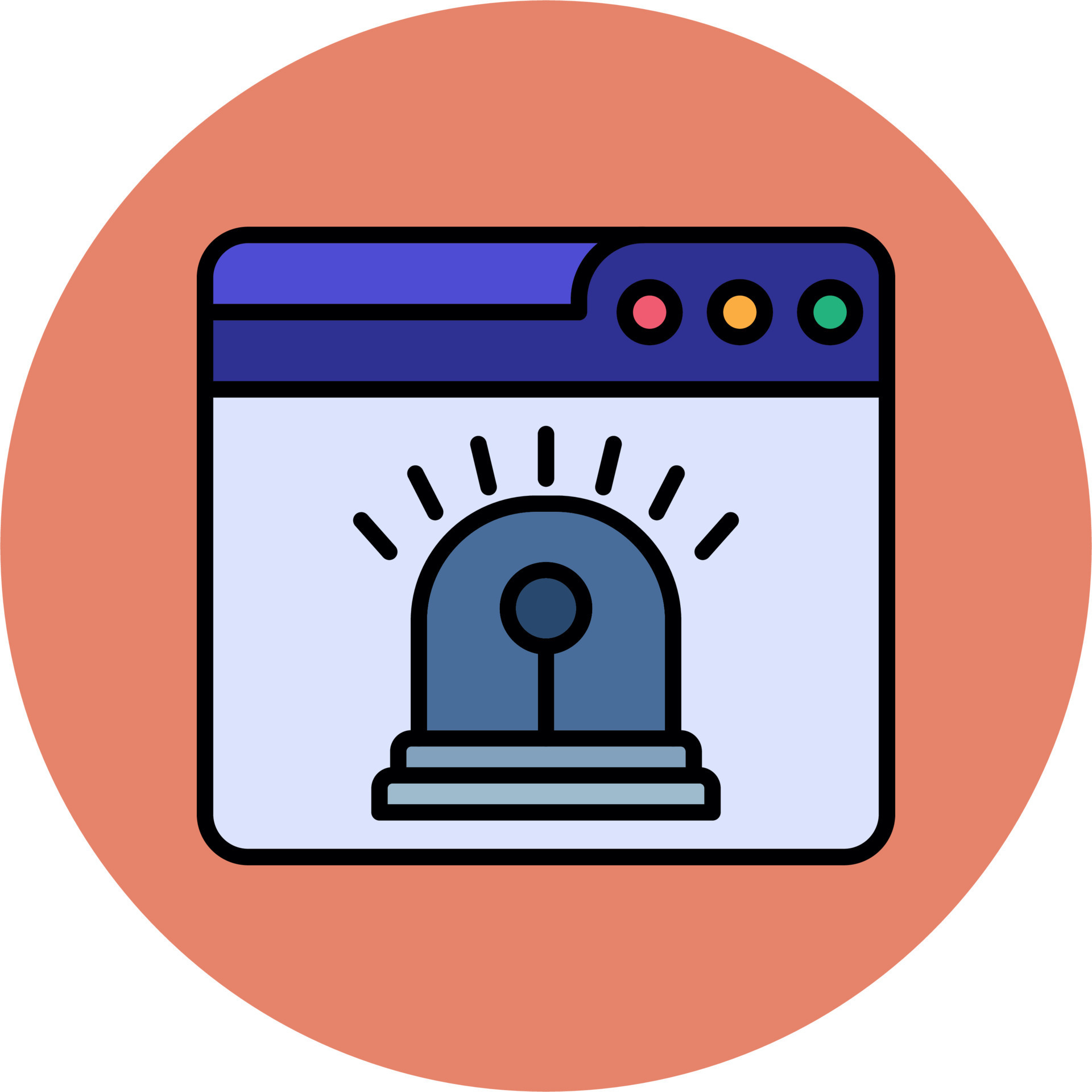 Browser Alarm Vector Icon 20431236 Vector Art at Vecteezy