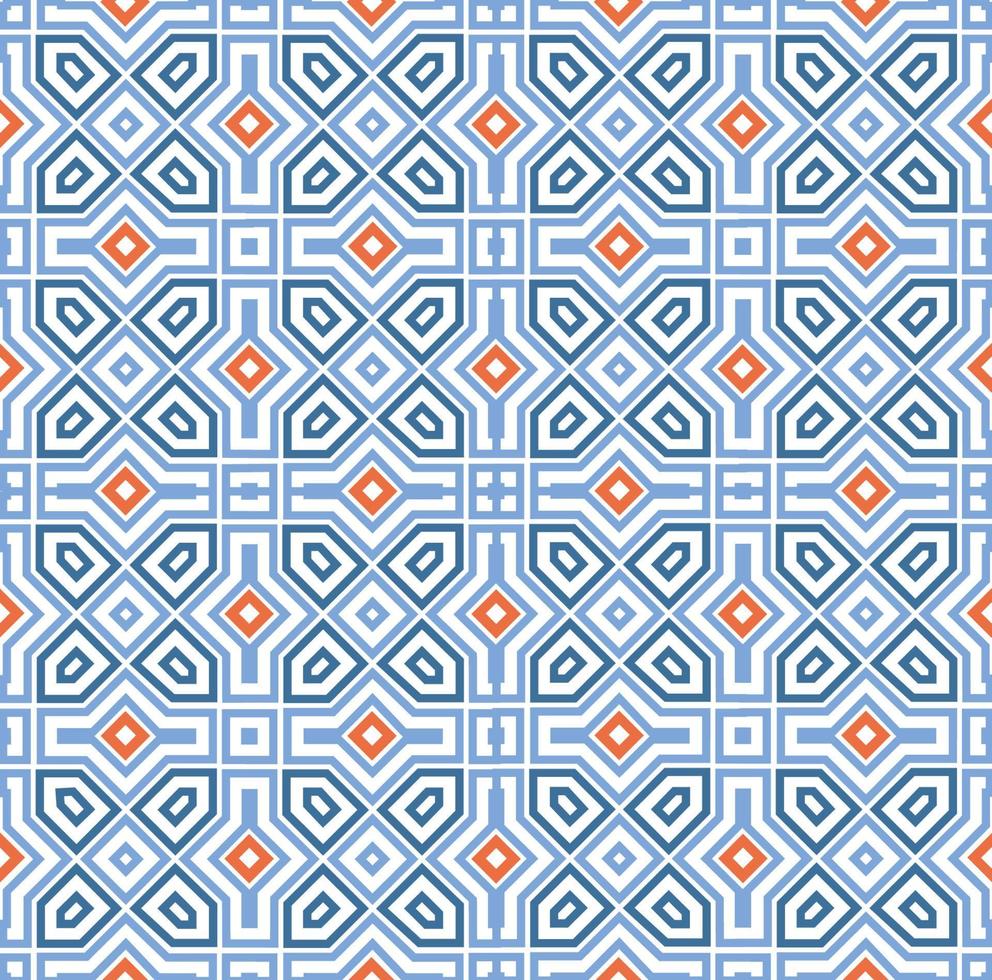 Abstract geoetric line seamless white pattern. Arabesque tile texture in asian decor style vector