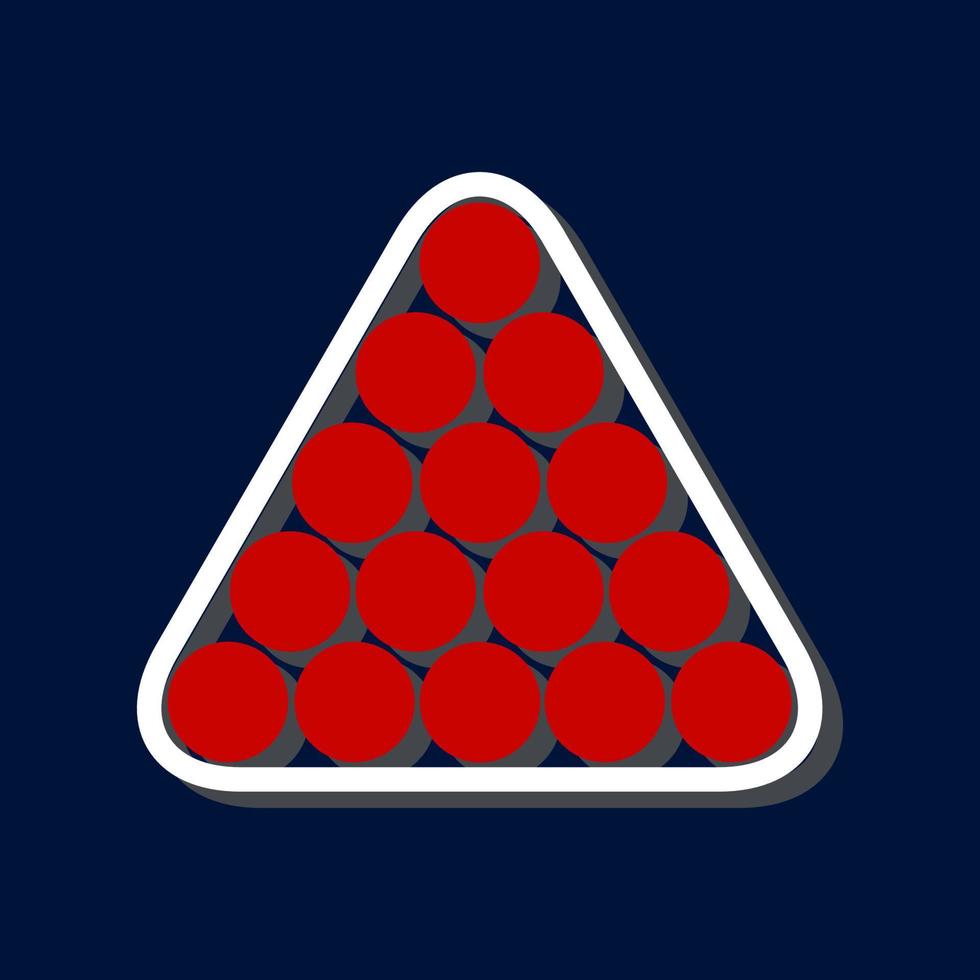 triangular arreglo vector diseño de de billar pelotas