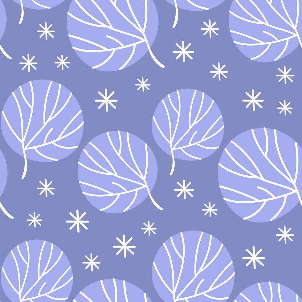 ALASKA SKETCH Winter Seamless Pattern Vector Illustration