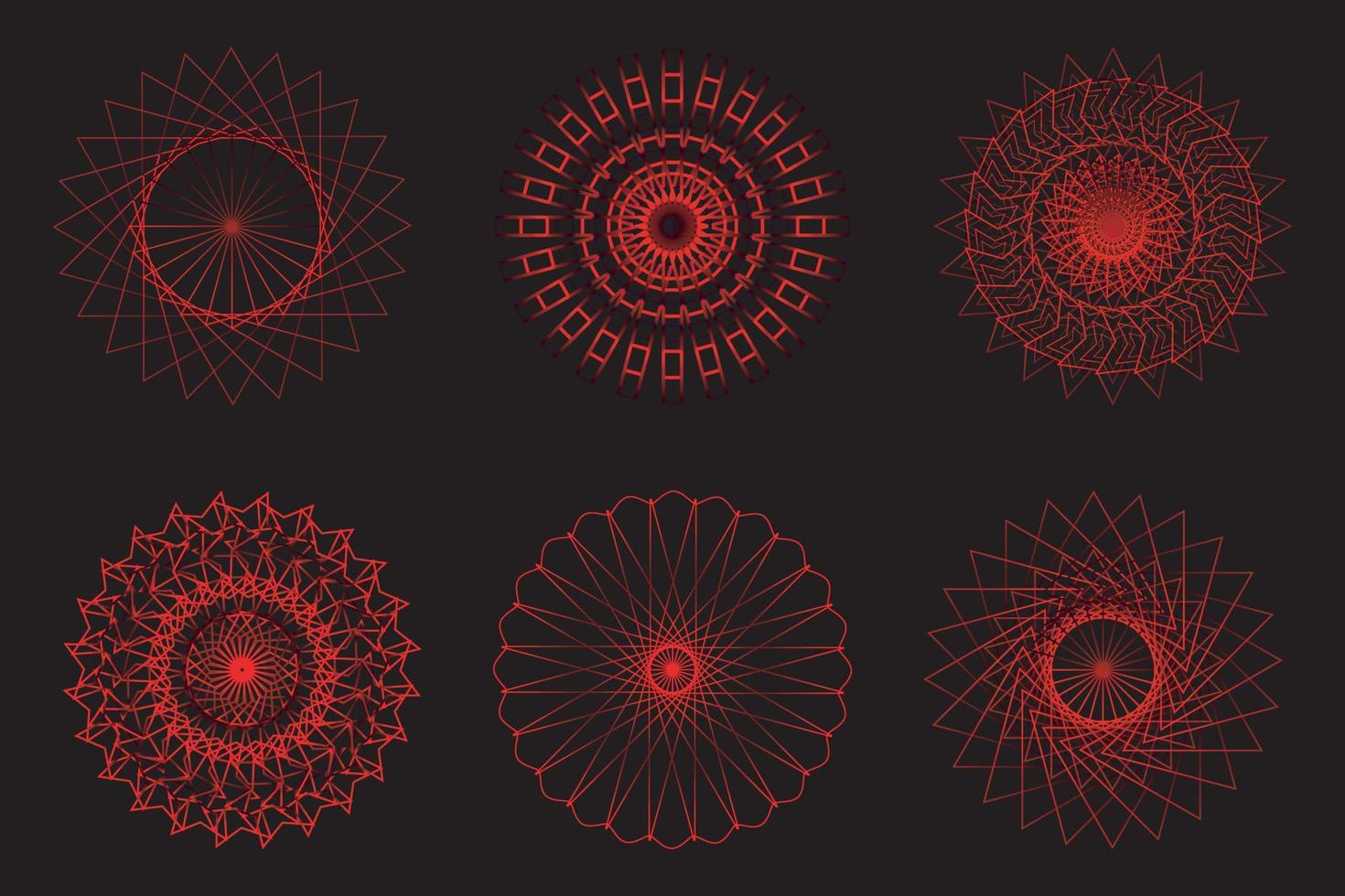 Mandala design template vector