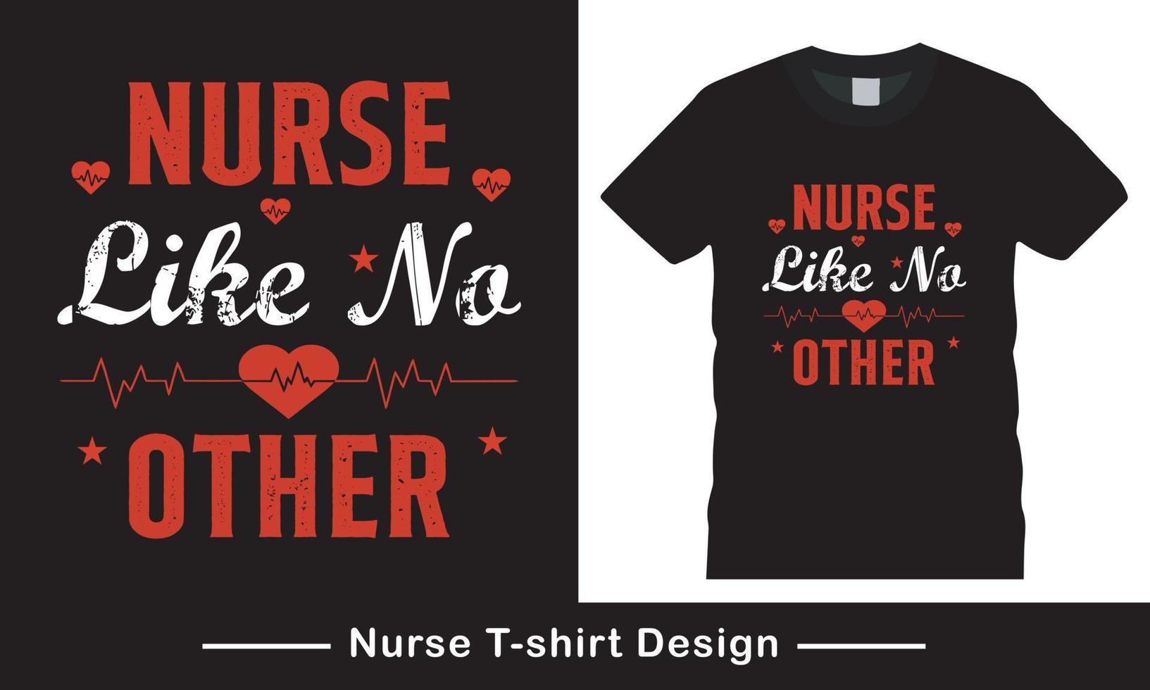 camiseta de enfermera vector