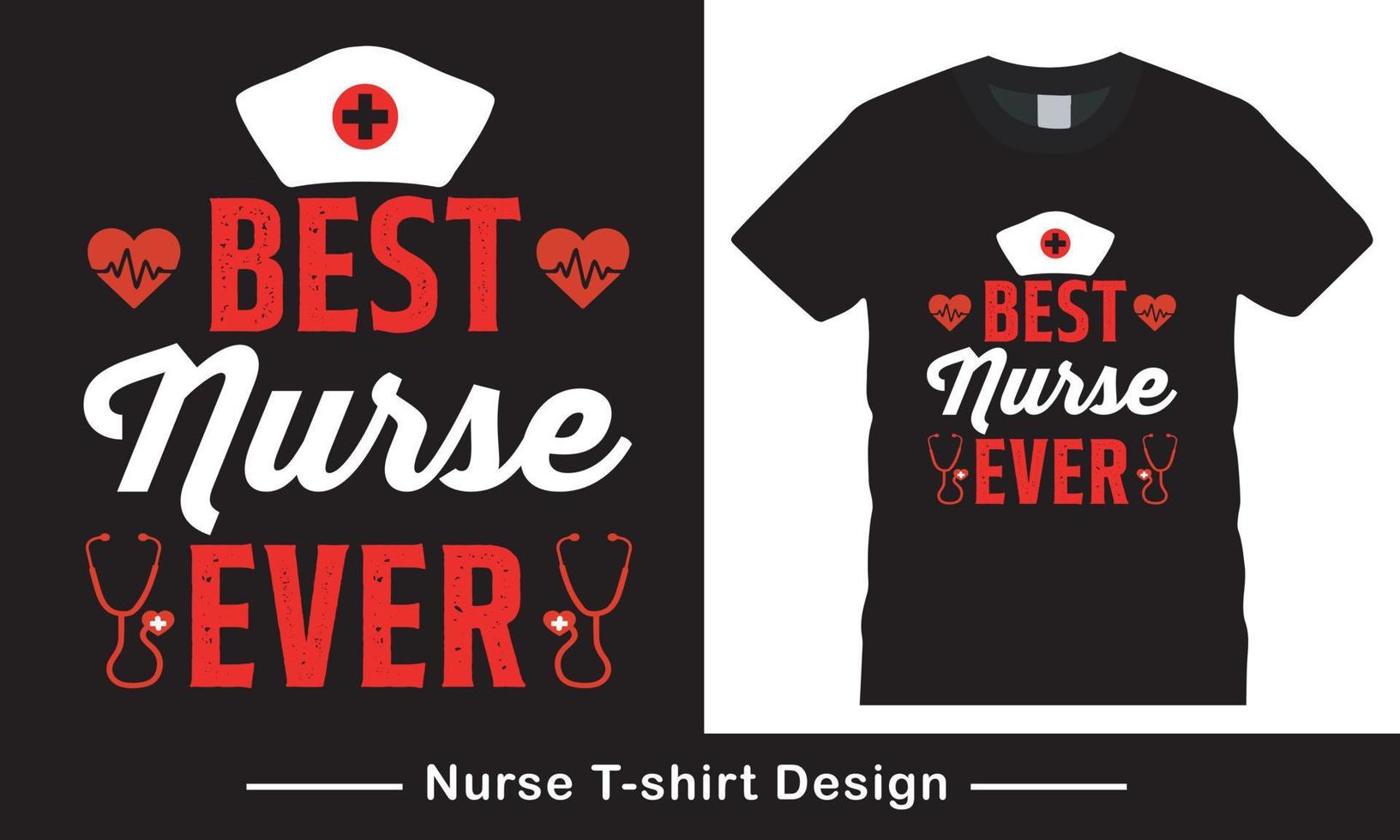 camiseta de enfermera vector