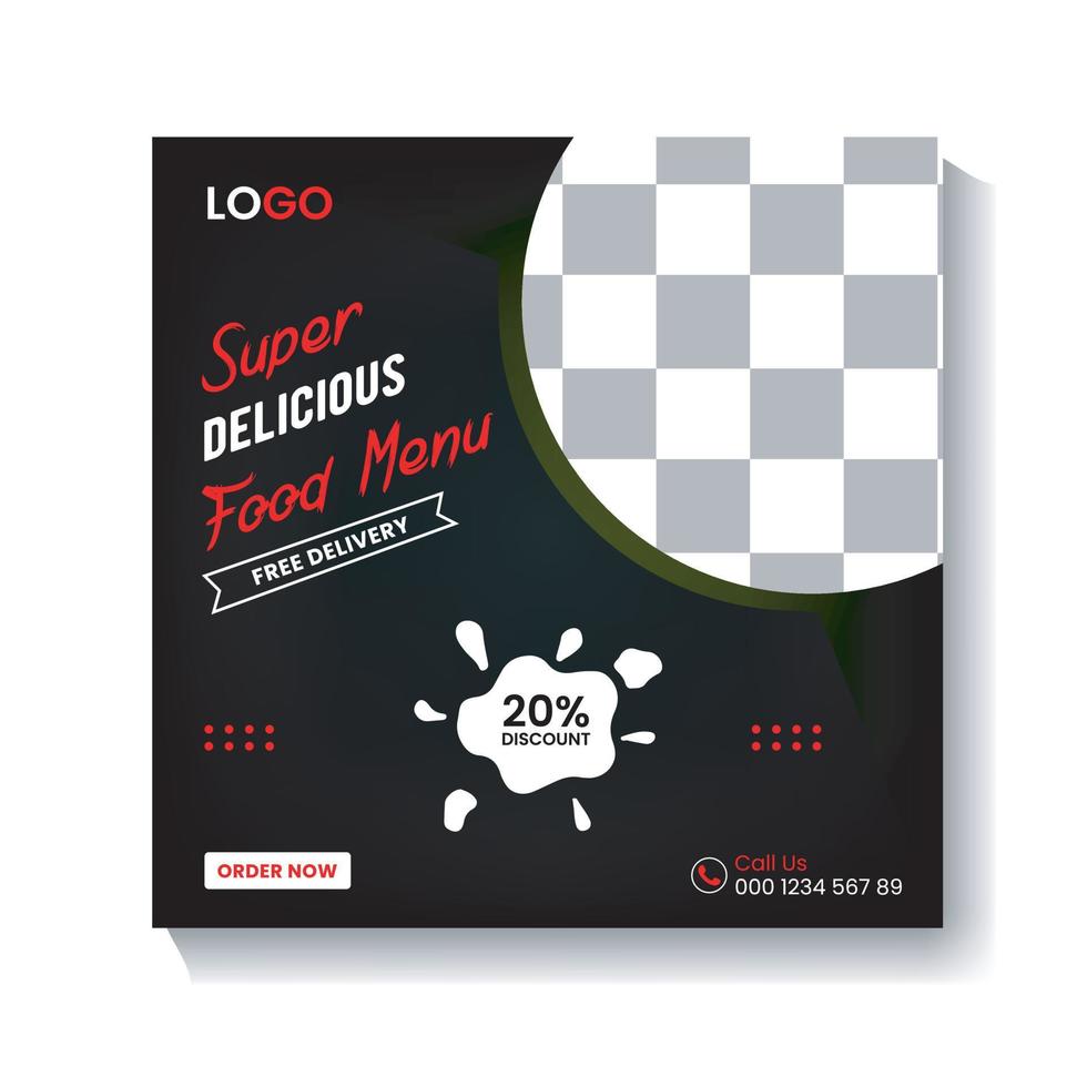 Delicious Food Restaurant Banner Free Vector