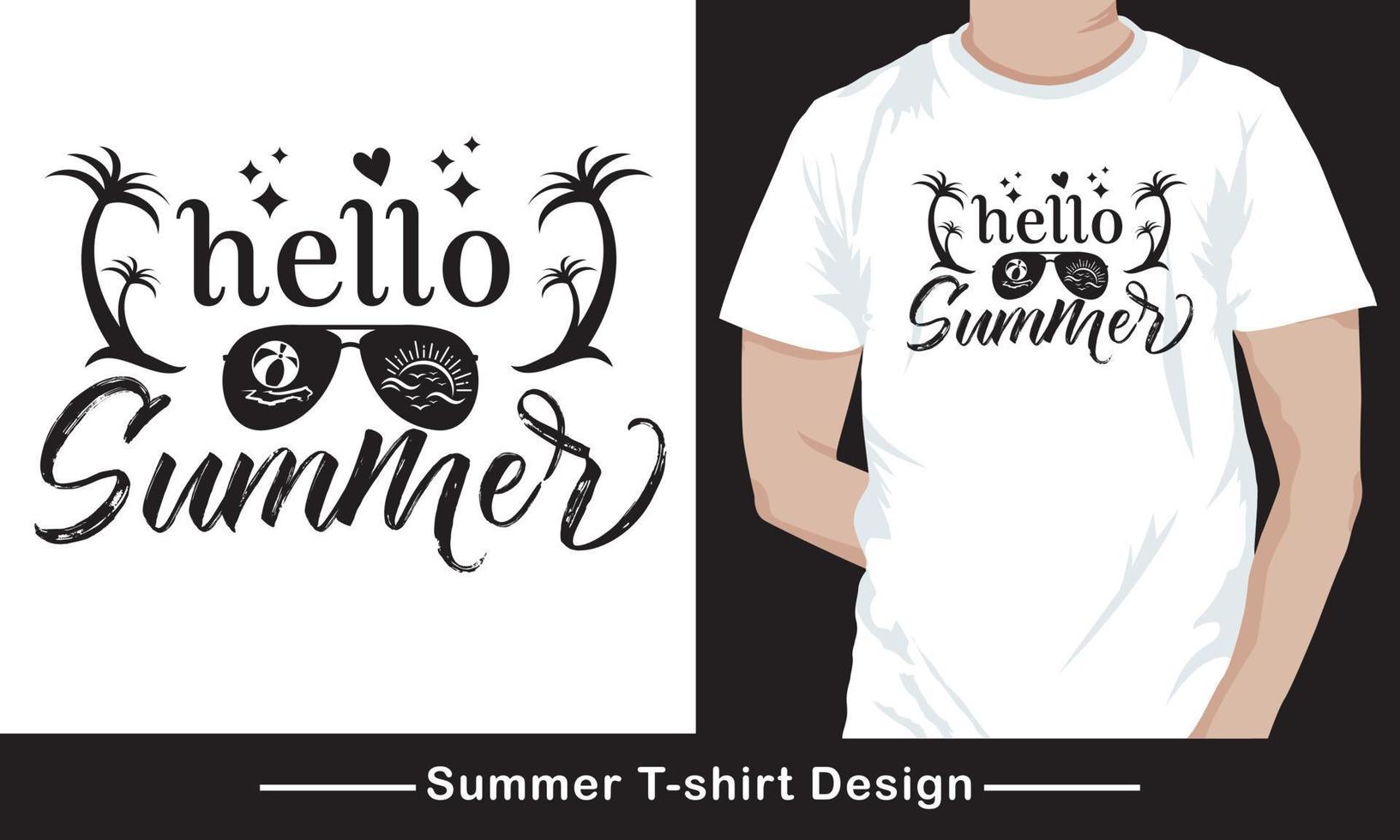 Summer party t shirt design, typography vector free file