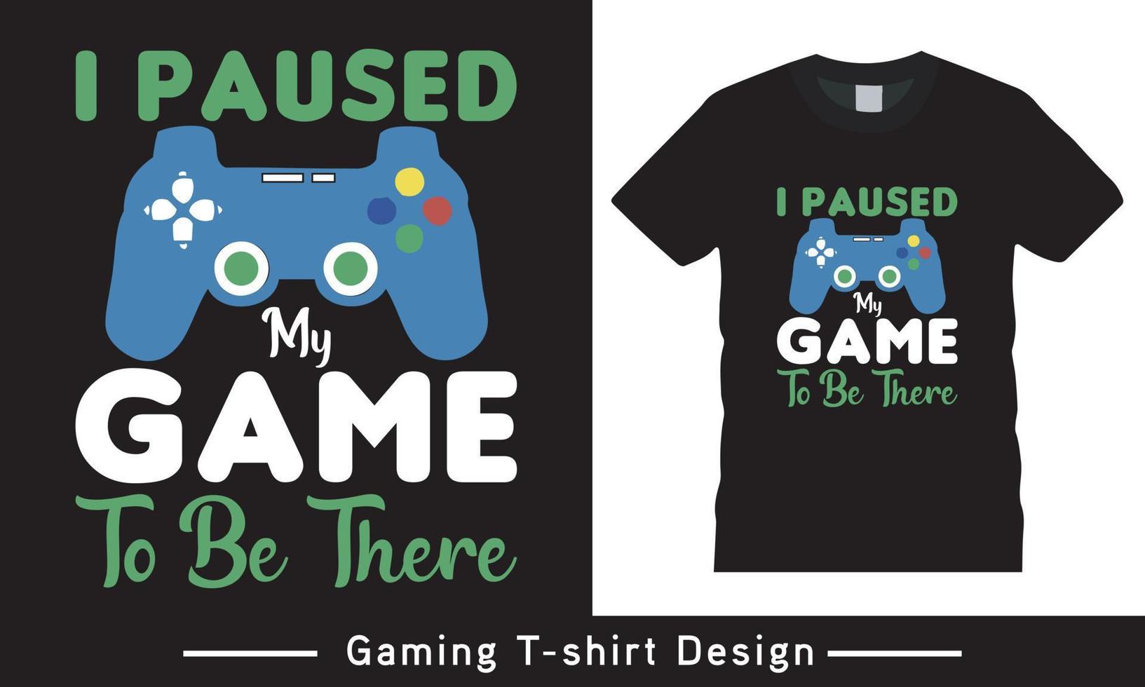 The Gaming Lover T Shirt Design Free Vector