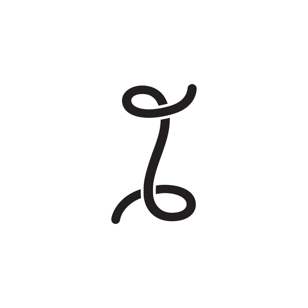 rope knot logo design vector illustration on white background.