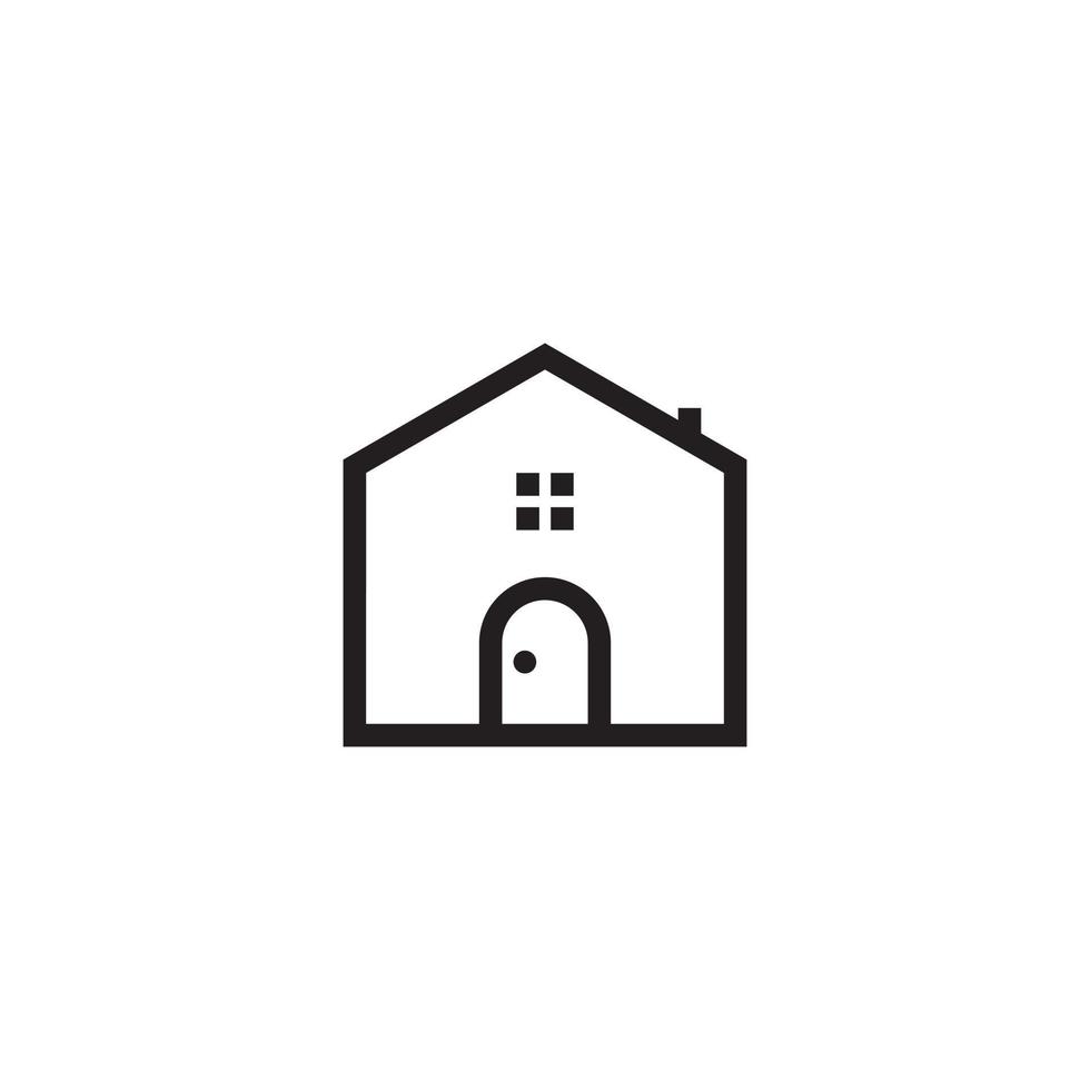 hogar sencillo línea icono símbolo diseño vector ilustración aislado en blanco antecedentes