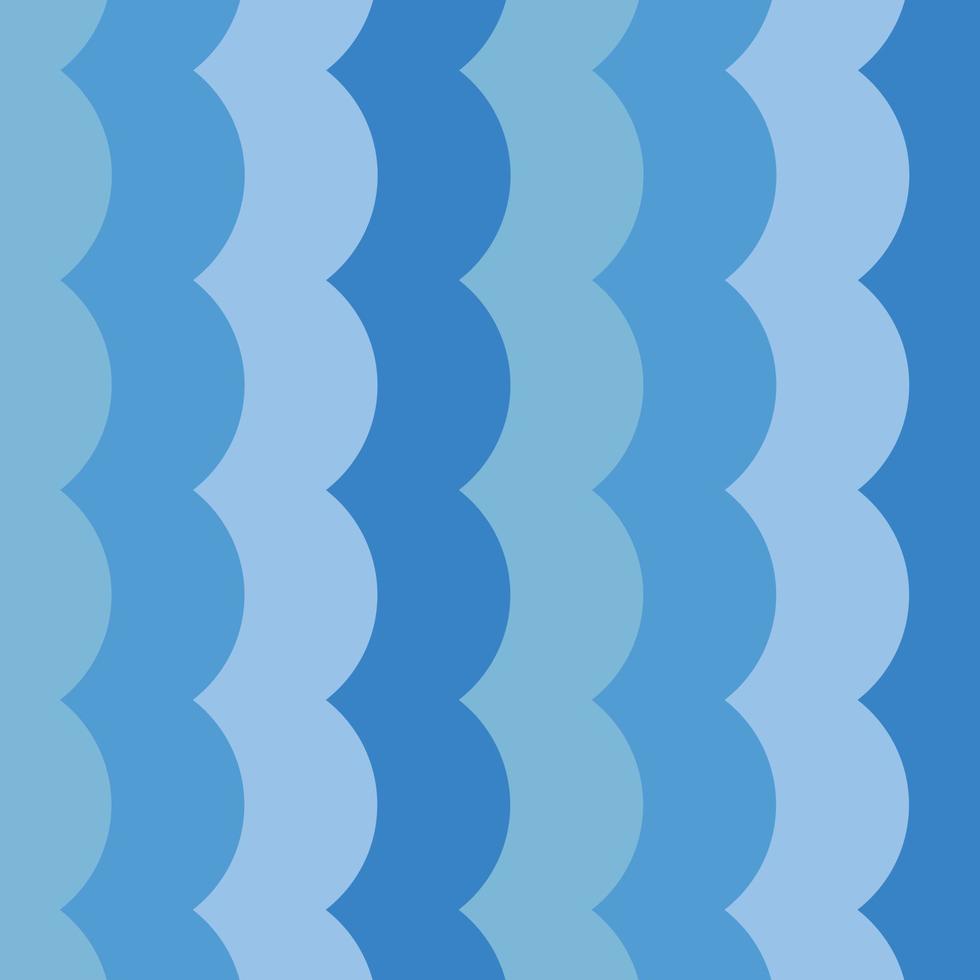Vector fabric pattern illustration background abstract curve patterns cute curve make from circle all blue pastel color tone sea water wallpaper.