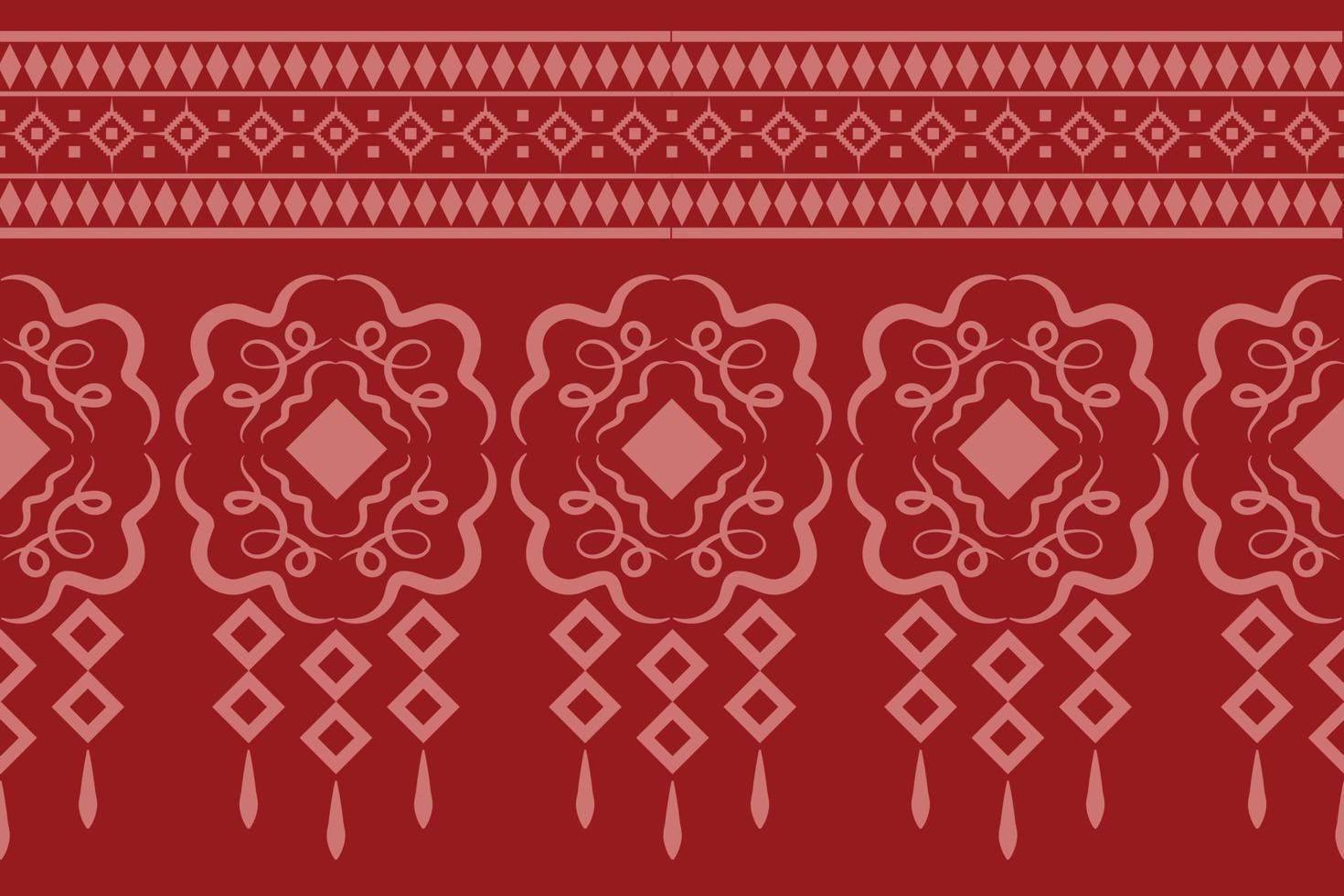 patrón de tejido étnico estilo geométrico. sarong azteca étnico oriental patrón tradicional fondo rojo carmesí. resumen, vector, ilustración. uso para textura, ropa, envoltura, decoración, alfombra. vector