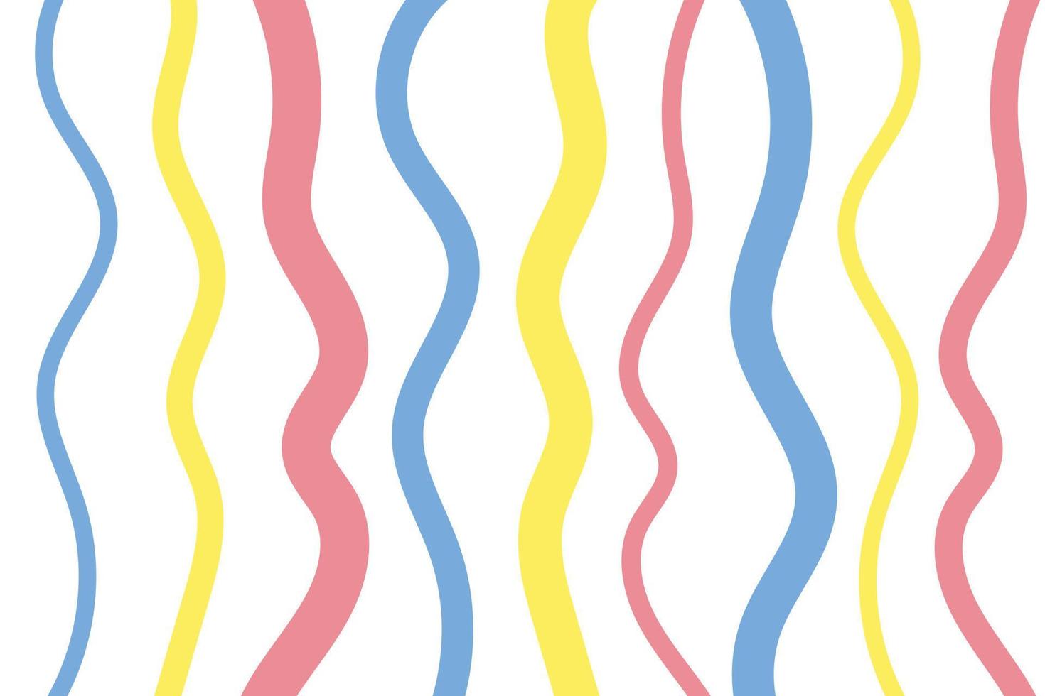 Vector cute pattern illustration pink yellow blue pastel and white background abstract unbalance line patterns cute vertical pastel party lovely color wallpaper.